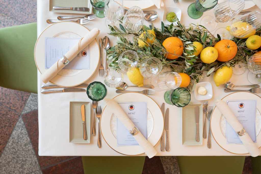 Hoflieferanten Berlin Catering Orangerie Tischdekoration