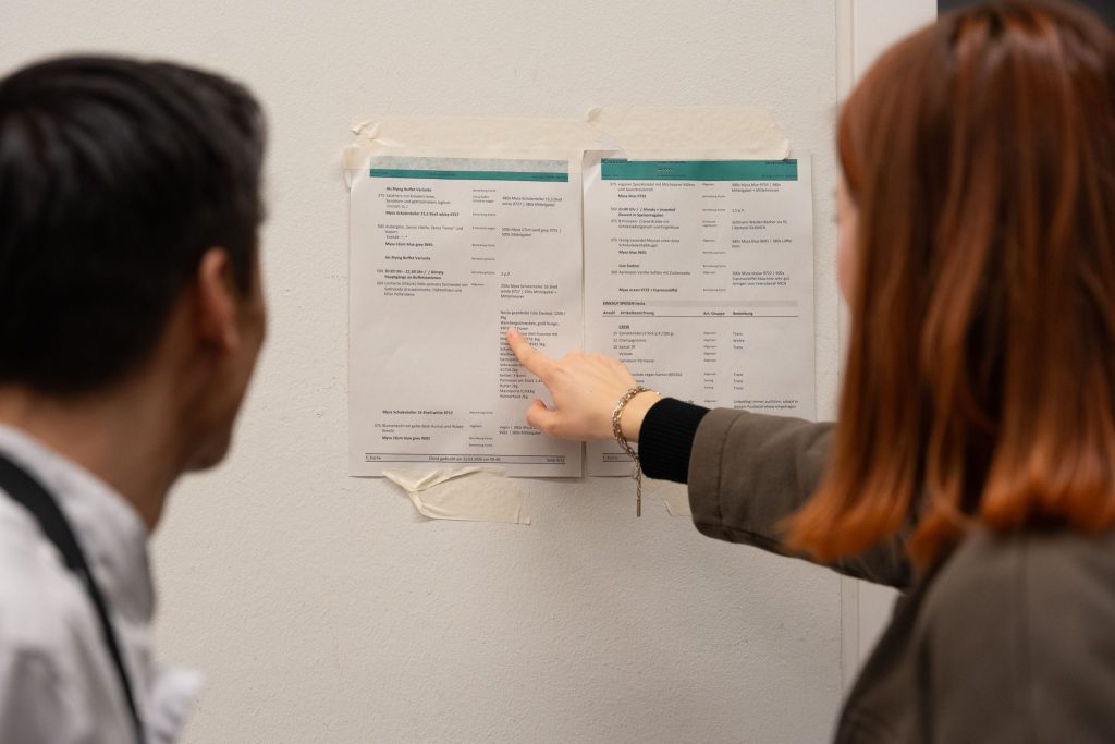 Hoflieferanten Berlin Catering Erfolgreiche Projektleitung- Projektleiter-Briefing mit Küchenpersonal