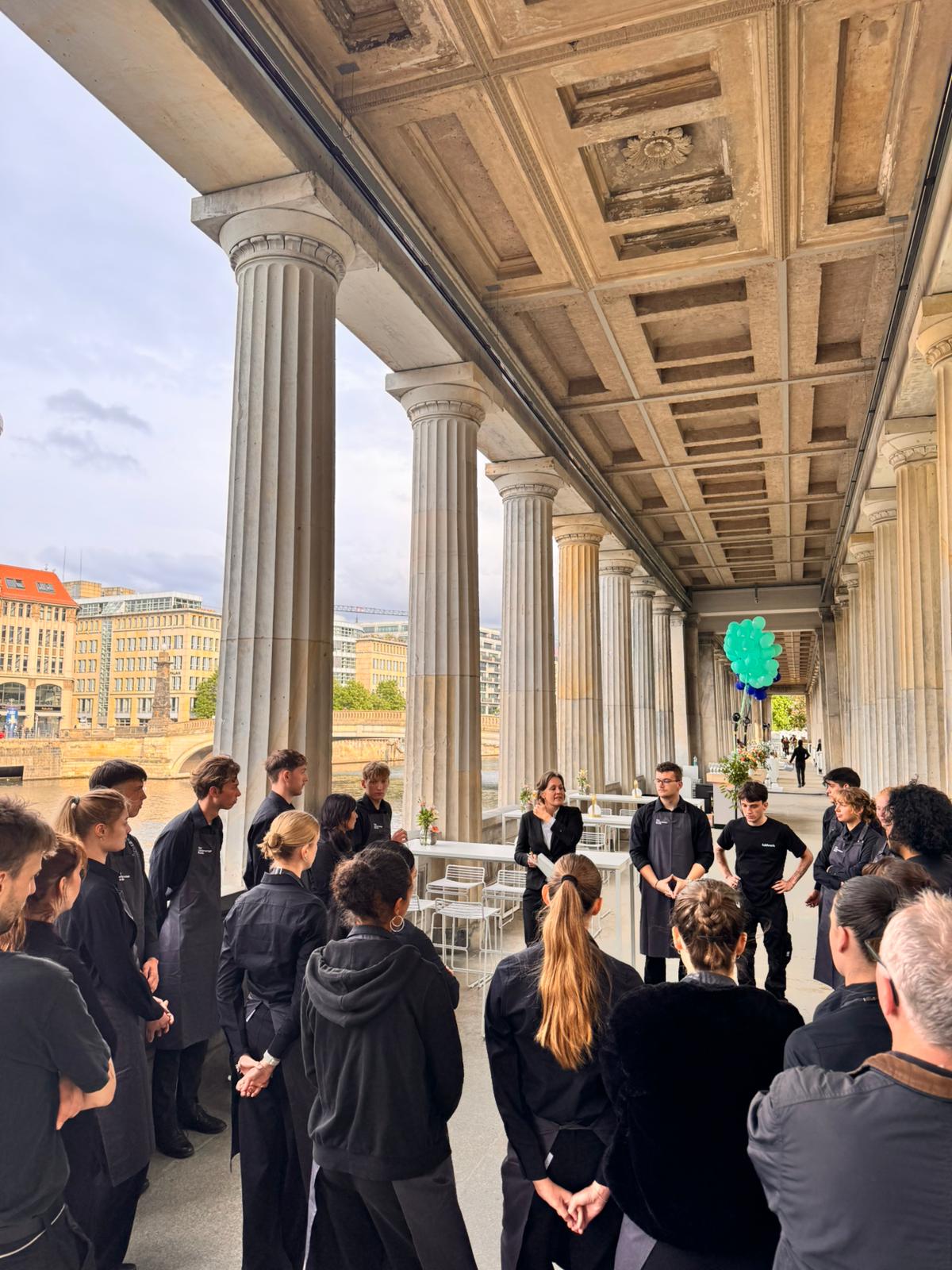 An evening reception on Museum Island Berlin